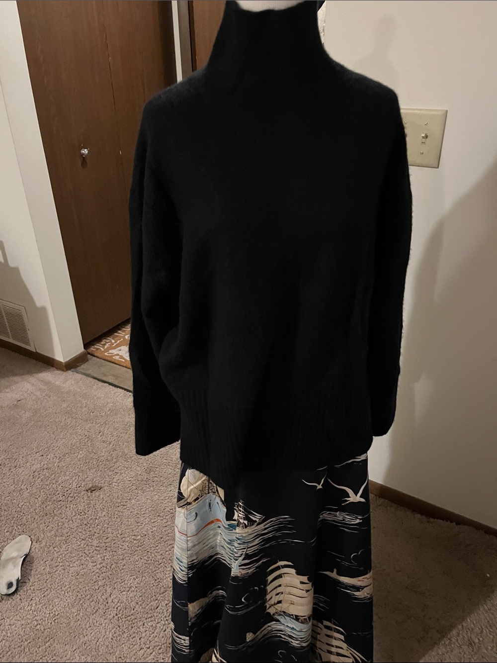 Everlane Black Turtleneck Sweater - Women's cashmere